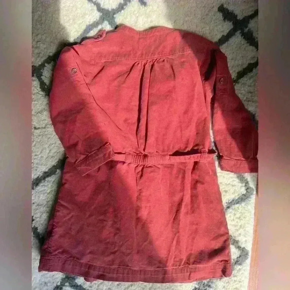 BURBERRY PINK DRESS corduroy check classic Burberry style infant 12 months - Picture 5 of 5